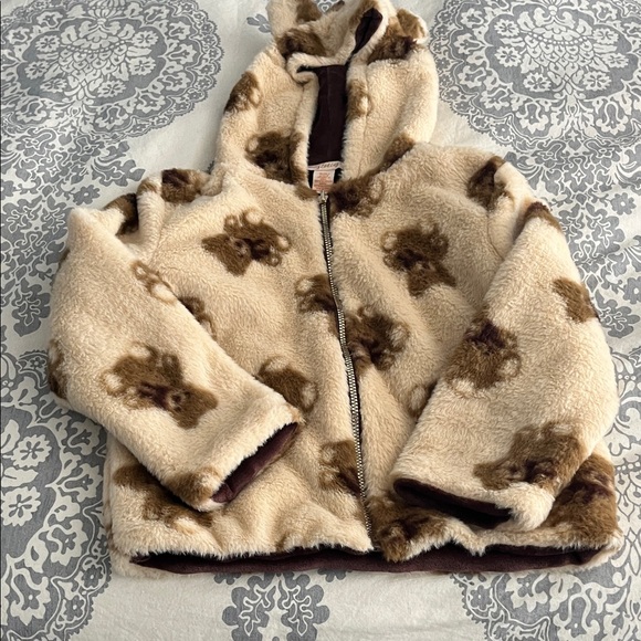 Cozy Brown Teddy Bear Kids Jacket - Picture 1 of 2